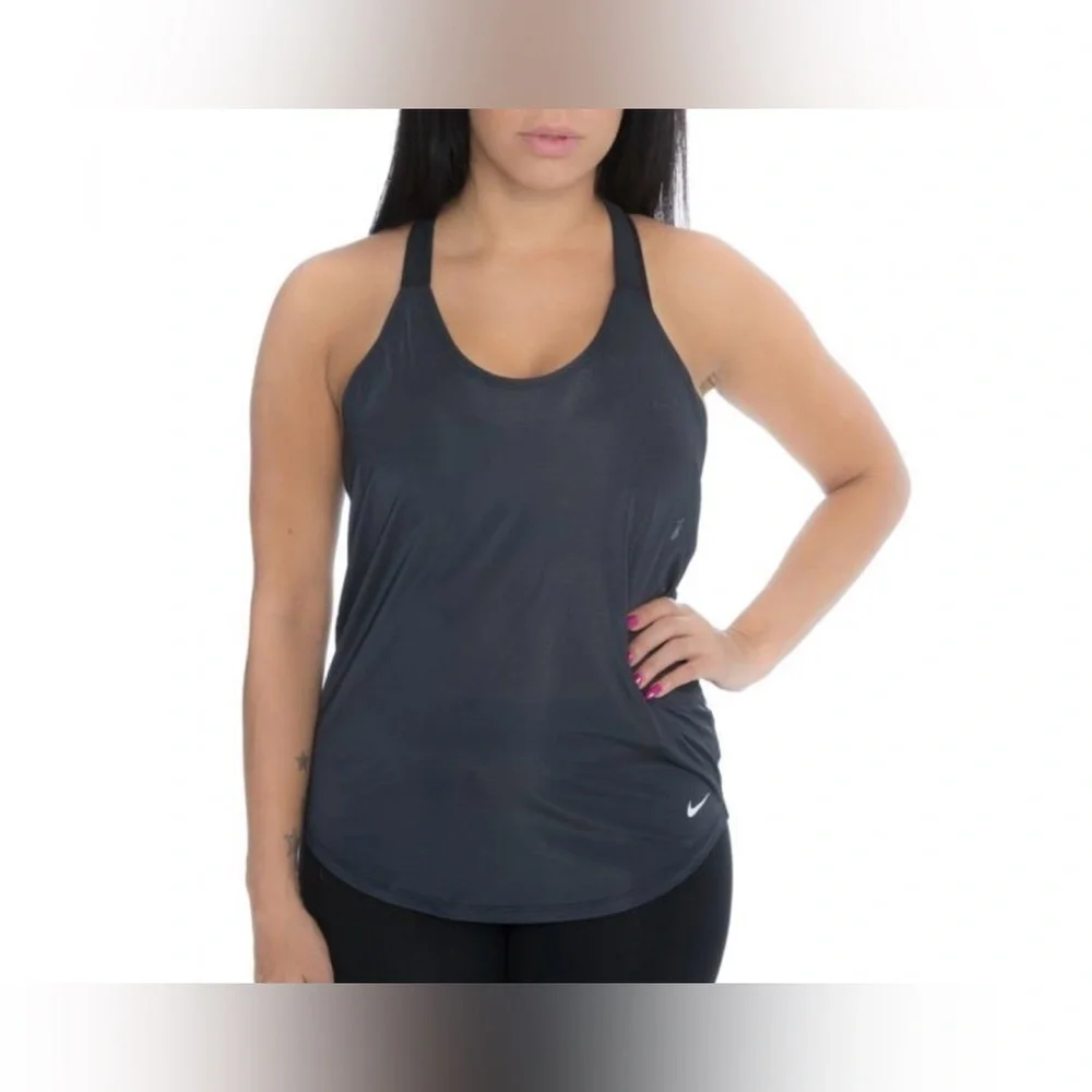 Nike Black 'Just Do It' Racerback Tank Size XS